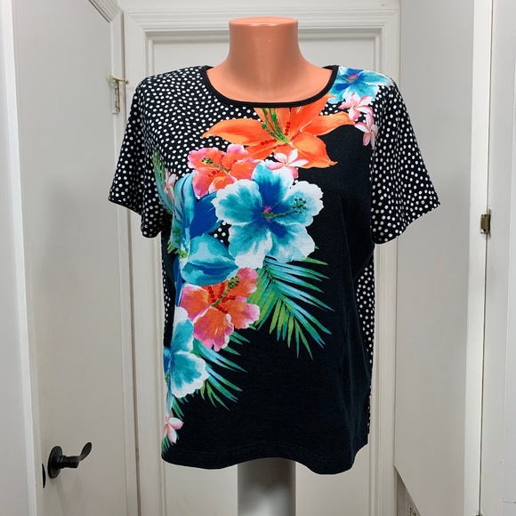Alfred Dunner Tops - ALFRED DUNNER pm petite sequins beads